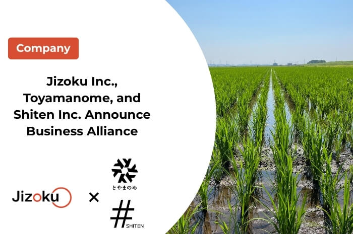 Jizoku Inc., Toyamanome, and Shiten Inc. Announce Business Alliance